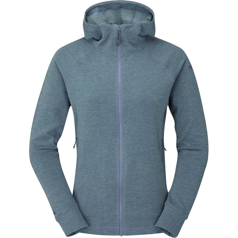 imageRab Womens Nexus Hoody  FullZip Lightweight Fleece Jacket for Hiking ampamp ClimbingOrion Blue