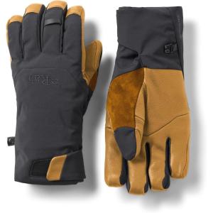 Rab Guide GTX Gloves – Waterproof Breathable Gore-Tex Insulated Glove for Skiing & Mountaineering(Black/Tan)