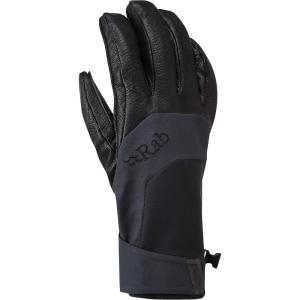 Rab Khroma Tour Gore-tex Infinium Windproof Leather Gloves for Skiing and Mountaineering(Black)