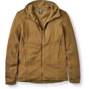 Rab Men’s Ascendor Light Hoody – Fleece Hooded Full-Zip Jacket for Climbing, Skiing, & Mountaineering(Oak)