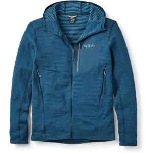 Rab Men’s Ascendor Light Hoody – Fleece Hooded Full-Zip Jacket for Climbing, Skiing, & Mountaineering(Tempest Blue)