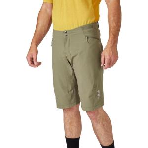 Rab Men’s Cinder Crank Shorts Softshell Water-Resistant Shorts for Biking, Cycling, & Commuting(Anthracite)