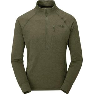 Rab Men’s Nexus Pull-On – Lightweight Fleece Jacket for Hiking & Climbing(Olive (Olive))
