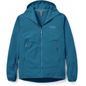 Rab Men’s Quantra Pro Hoody – Breathable Fleece Jacket for Hiking, Climbing, & Skiing(Tempest Blue)