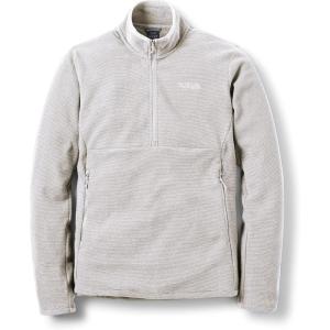 Rab Men’s Stavel Pull-On – Warm Midweight Fleece Jacket for Hiking, Climbing, & Skiing(Pebble)