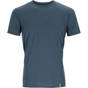 Rab Men’s Syncrino Base Tee Short-Sleeve T-Shirt for Skiing, Hiking, & Climbing(Orion Blue)