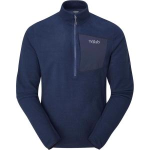 Rab Men’s Tecton Pull-On – Half-Zip Lightweight Fleece Jacket for Hiking & Climbing(Deep Ink)