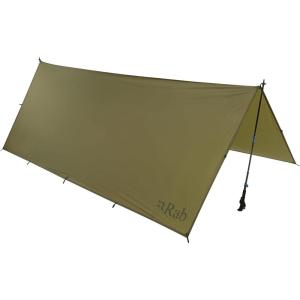 Rab Siltarp 2 Person Waterproof Lightweight Shelter Tarp for Camping and Backpacking(Olive)