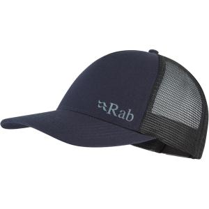 Rab Trucker Logo Cap – Lightweight Mesh Adjustable Trucker Hat for Running, Hiking, & Skiing(Anthracite)