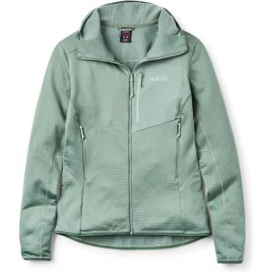 Rab Women’s Ascendor Light Hoody – Fleece Jacket for Climbing, Skiing, & Mountaineering(Dark Fig Green)
