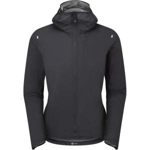 Rab Women’s Cinder Phantom Jacket – Lightweight Waterproof Coat for Mountain Biking, Cycling, & Commuting(Ebony/Ebony)