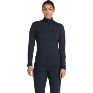 Rab Women’s Conduit Pull-On Half-Zip Fleece Baselayer for Climbing & Skiing(Beluga)