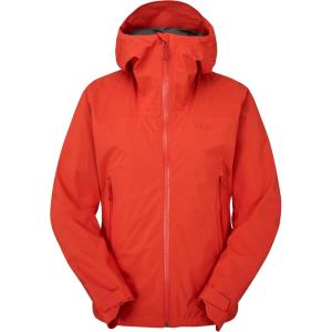 Rab Women’s Downpour Light Jacket – Lightweight Waterproof Hooded Coat for Hiking & Trekking(Red Grapefruit)