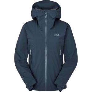 Rab Women’s Downpour Light Jacket – Lightweight Waterproof Hooded Coat for Hiking & Trekking(Tempest Blue)