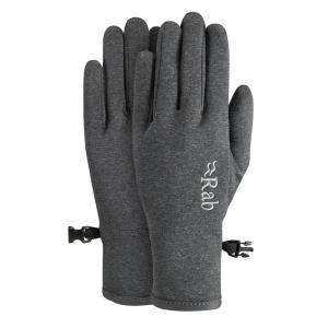 Rab Women’s Geon Gloves – Lightweight Fleece Gloves for Hiking & Skiing – Black – Medium – Black/Steel Marl – Medium(Black/Steel Marl)