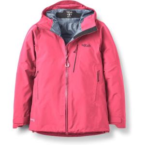 Rab Women’s Latok Alpine Gore-Tex Pro Jacket – GTX Waterproof Breathable Shell Coat for Climbing & Mountaineering(Hibiscus)