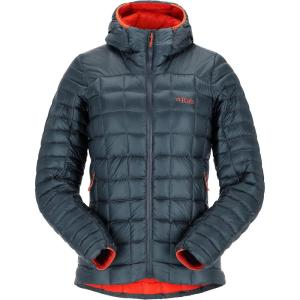 Rab Women’s Mythic Alpine Light Jacket – Down Insulated Water-Repellent Windproof Hooded for Hiking, Climbing, & Casual(Orion Blue)