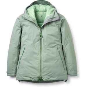 Rab Women’s Optical Down Jacket – Waterproof Breathable Insulated Coat for Alpine & Backcountry Skiing(Dark Fig Green)