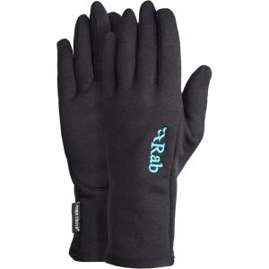 Rab Women’s Power Stretch Pro Lightweight Gloves for Hiking and Skiing(Black)