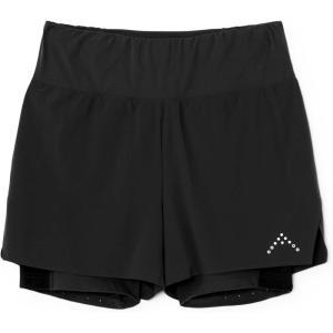 Rab Women’s Talus 2-in-1 Shorts – Quick-Drying Shorts with Built-in Liner for Trail Running & Hiking(Ebony)