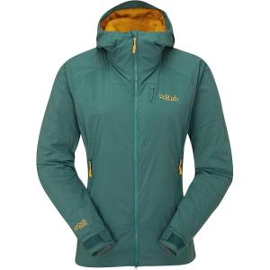 Rab Women’s VR Summit Softshell Jacket Breathable Coat for Skiing & Climbing(Green Slate)
