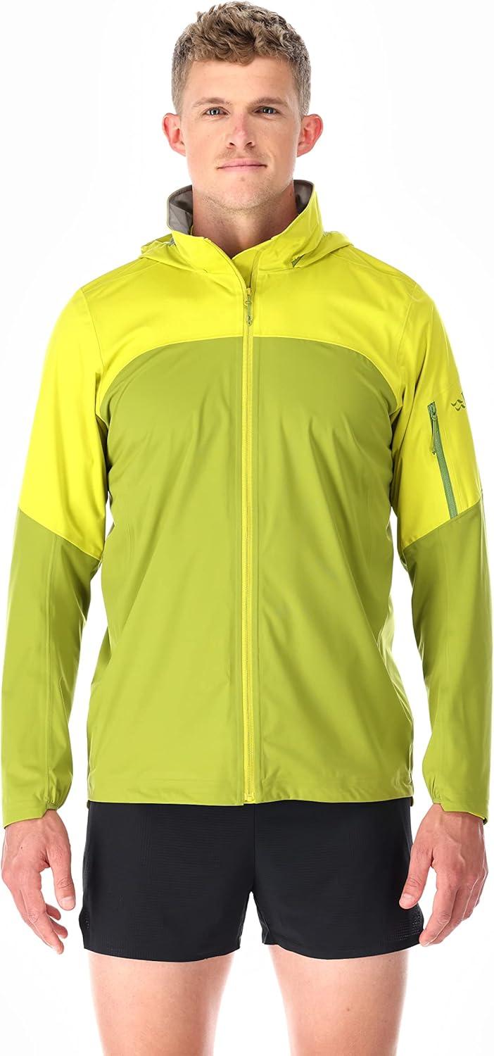 imageRab Mens Kinetic Ultra Stretch Waterproof Breathable Jacket for Hiking and Trail RunningAspen GreenZest