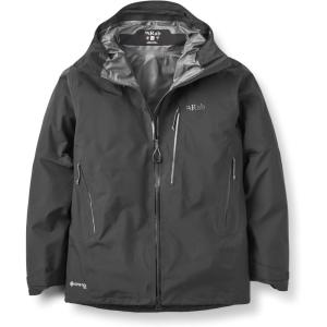 Rab Men’s Latok GTX Jacket – Gore-Tex Waterproof Breathable Coat for Climbing & Mountaineering(Black)