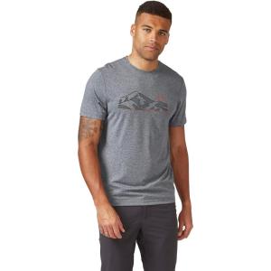 Rab Men’s Mantle Mountain Tee Quick-Drying Short-Sleeve T-Shirt for Hiking, Climbing, & Casual Use