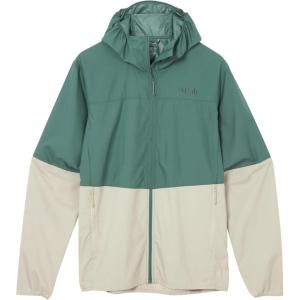 Rab Men’s Windgather Hoody – Ultralight Windproof Shell Jacket for Hiking, Trail Running & Climbing(Sage/Pebble)