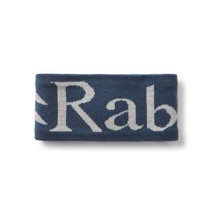 Rab Knitted Logo Headband – Fleece Ear Warmers for Trail Running, Hiking, & Skiing – Mulberry/Hibiscus – One Size(Tempest Blue/Light Zinc)