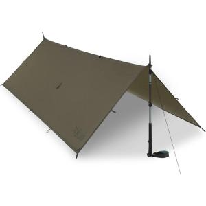 Rab Siltarp Plus Solo One-Person Waterproof Lightweight Shelter Tarp for Camping and Backpacking – Olive – One Size(Olive)