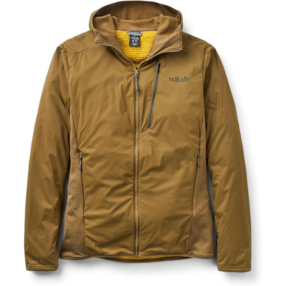 imageRab Mens Ascendor Summit Hoody  Fleece HalfZip Jacket for Climbing Skiing amp MountaineeringOak