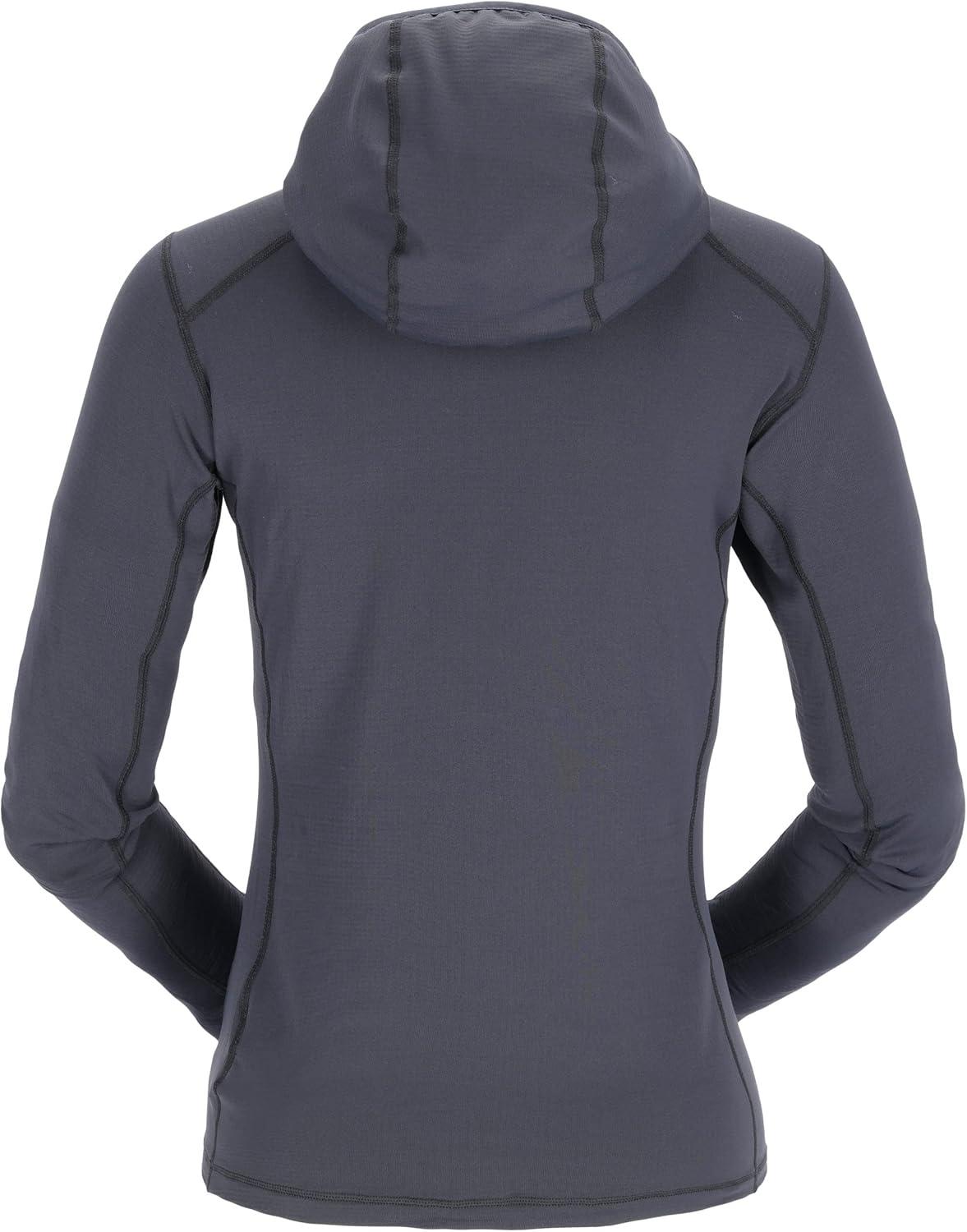 imageRab Womens Conduit Hoody Lightweight Breathable Hooded Fleece Jacket for Hiking Climbing Skiing and MountaineeringBeluga