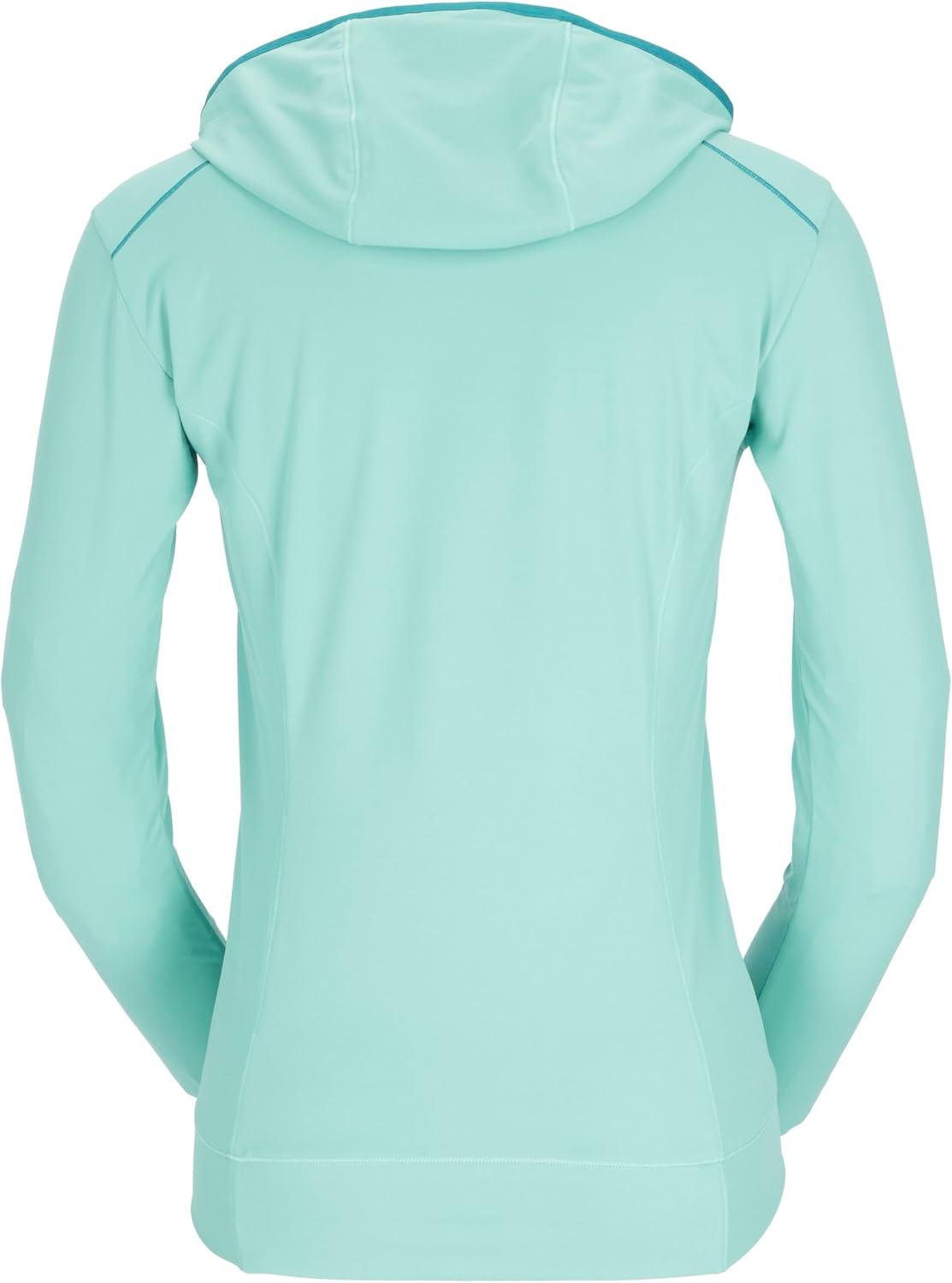 imageRab Womens Force Hoody Lightweight LongSleeve Hooded Baselayer Shirt for Hiking Climbing amp Trail RunningMeltwater
