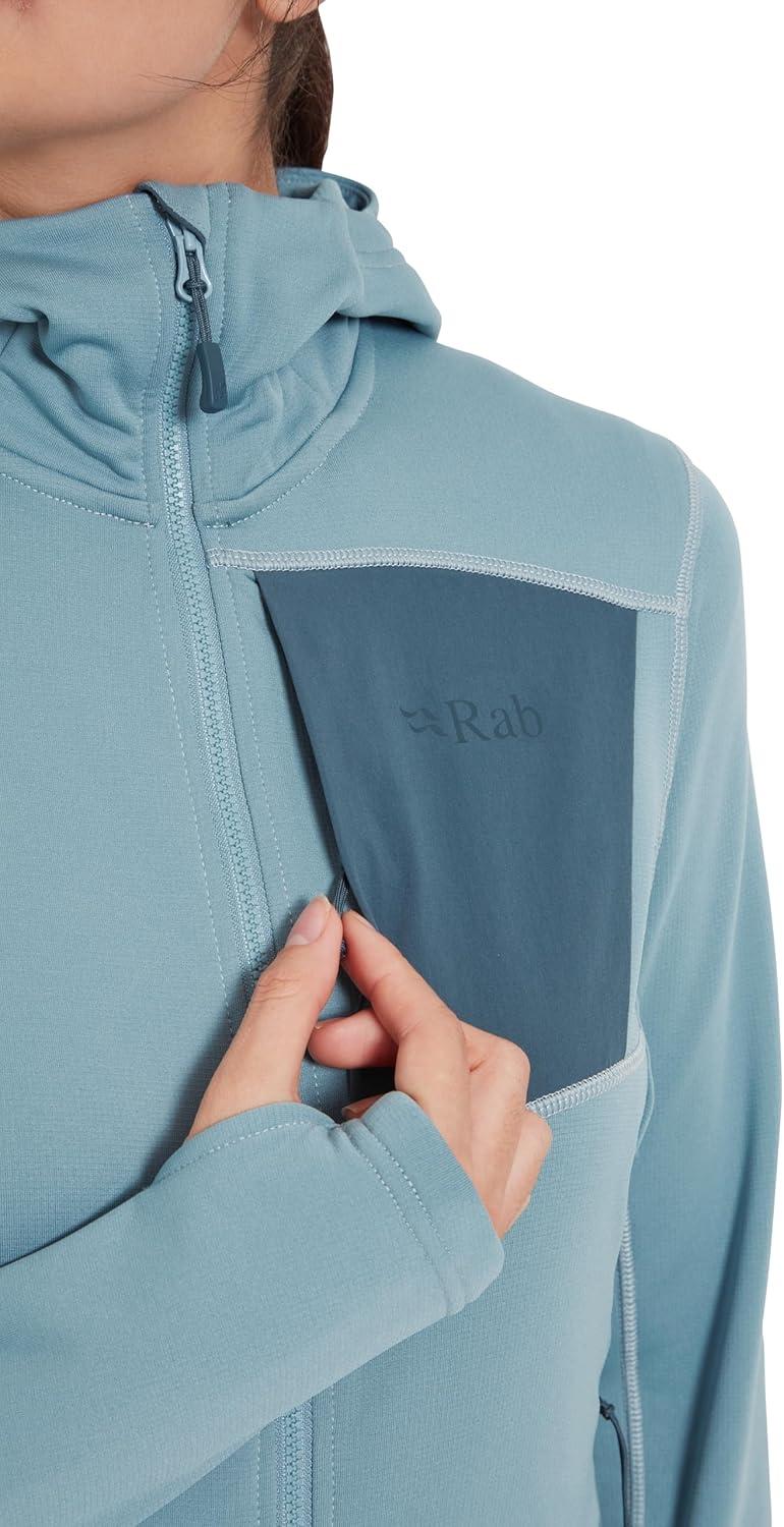 imageRab Womens Superflux Hoody Lightweight Fleece Jacket for Hiking amp ClimbingCitadel