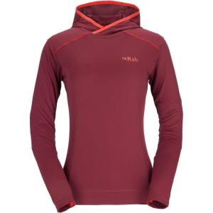 Rab Women’s Force Hoody – Lightweight Long-Sleeve Hooded Baselayer Shirt for Hiking, Climbing, & Trail Running(Deep Heather)