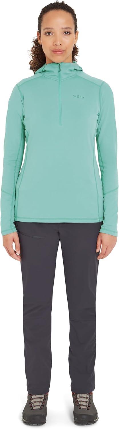 imageRab Womens Conduit Hoody Lightweight Breathable Hooded Fleece Jacket for Hiking Climbing Skiing and MountaineeringGlacier Blue