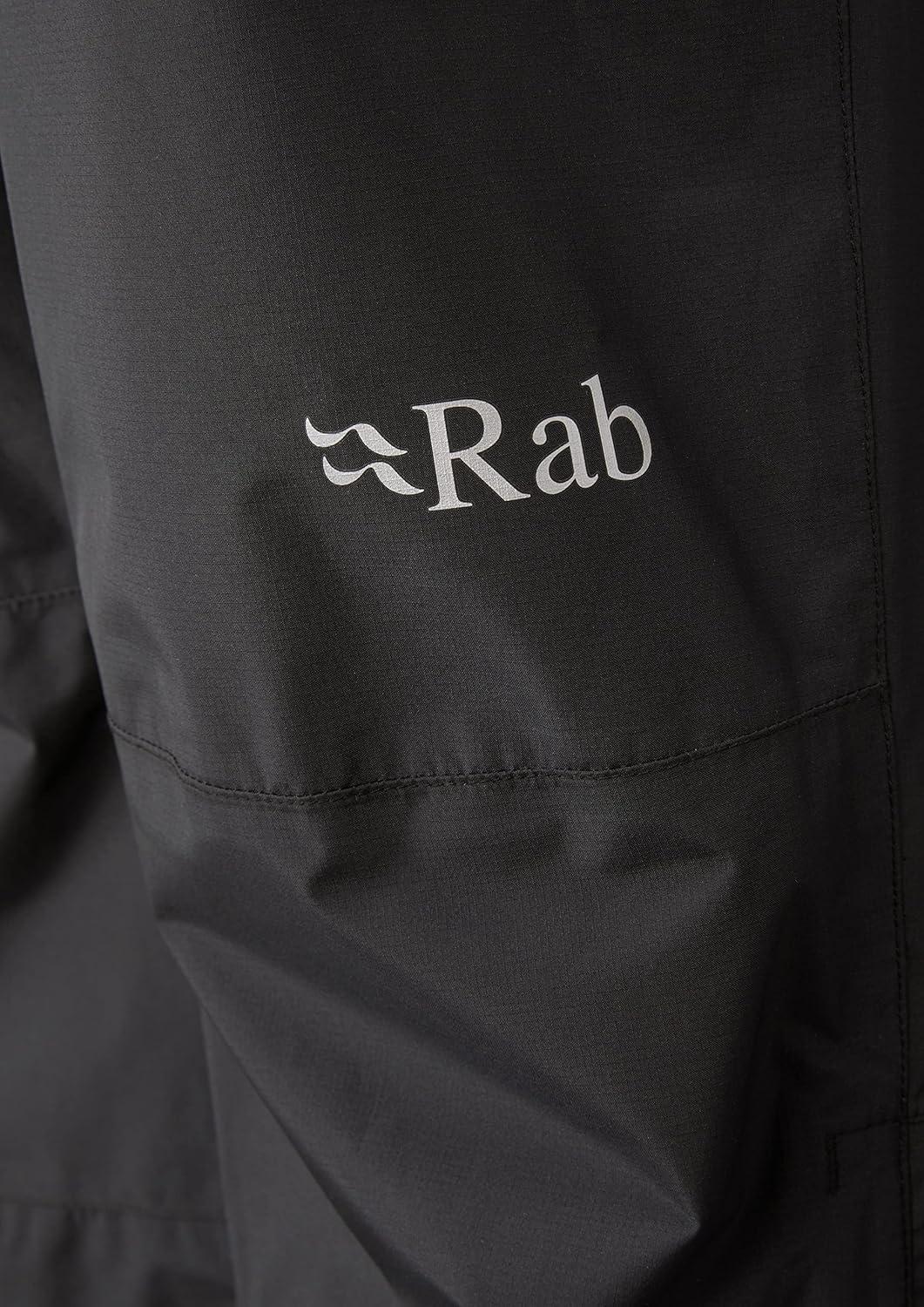 imageRab Womens Downpour Eco Pants Waterproof Breathable Rain Pants for Hiking and TrekkingBlack