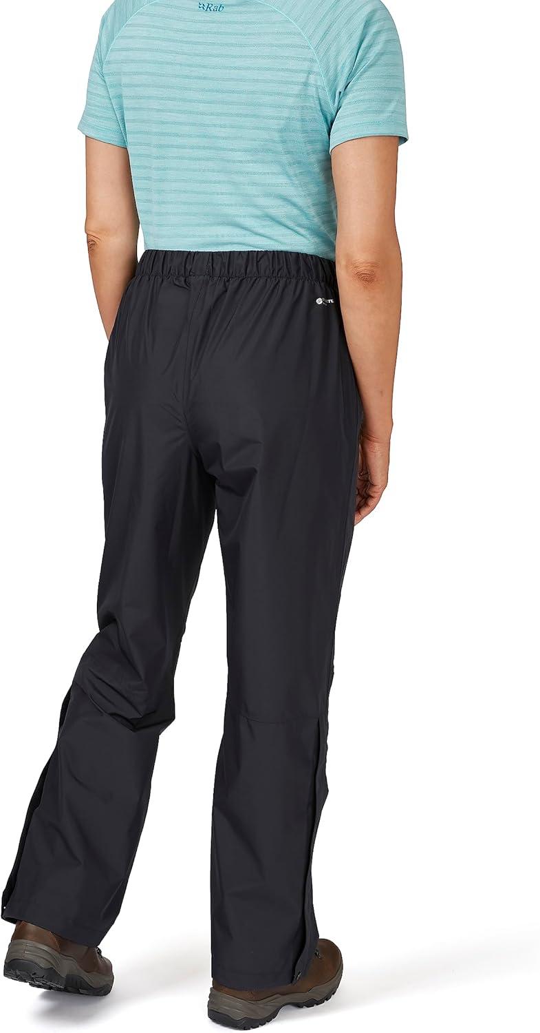 imageRab Womens Downpour Eco Pants Waterproof Breathable Rain Pants for Hiking and TrekkingBlack