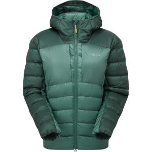 Rab Women’s Cirrus Ultra Lightweight Insulated Hoody for Hiking, Climbing, & Skiing(Green Slate/Eucalyptus)