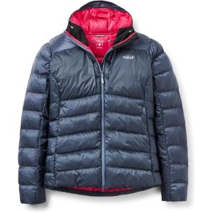 Rab Women’s Cirrus Ultra Lightweight Insulated Hoody for Hiking, Climbing, & Skiing(Steel)