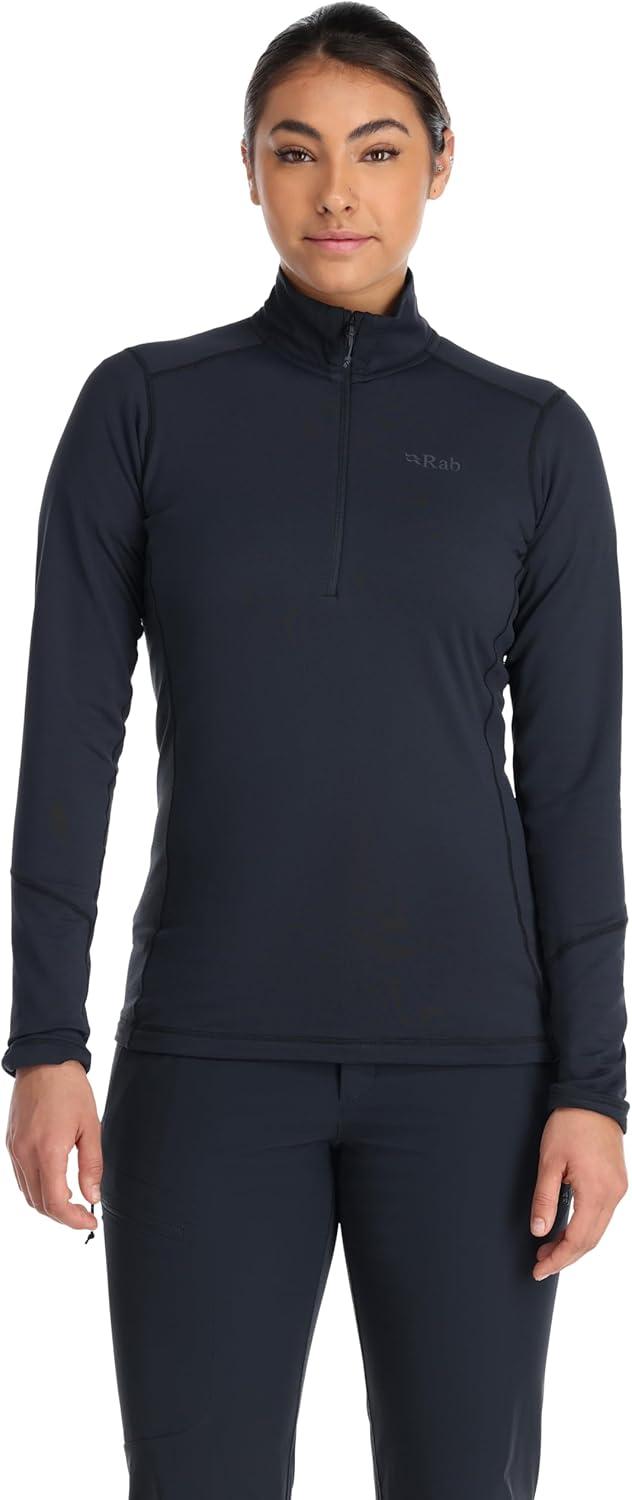 imageRab Womens Conduit PullOn HalfZip Fleece Baselayer for Climbing amp SkiingBeluga
