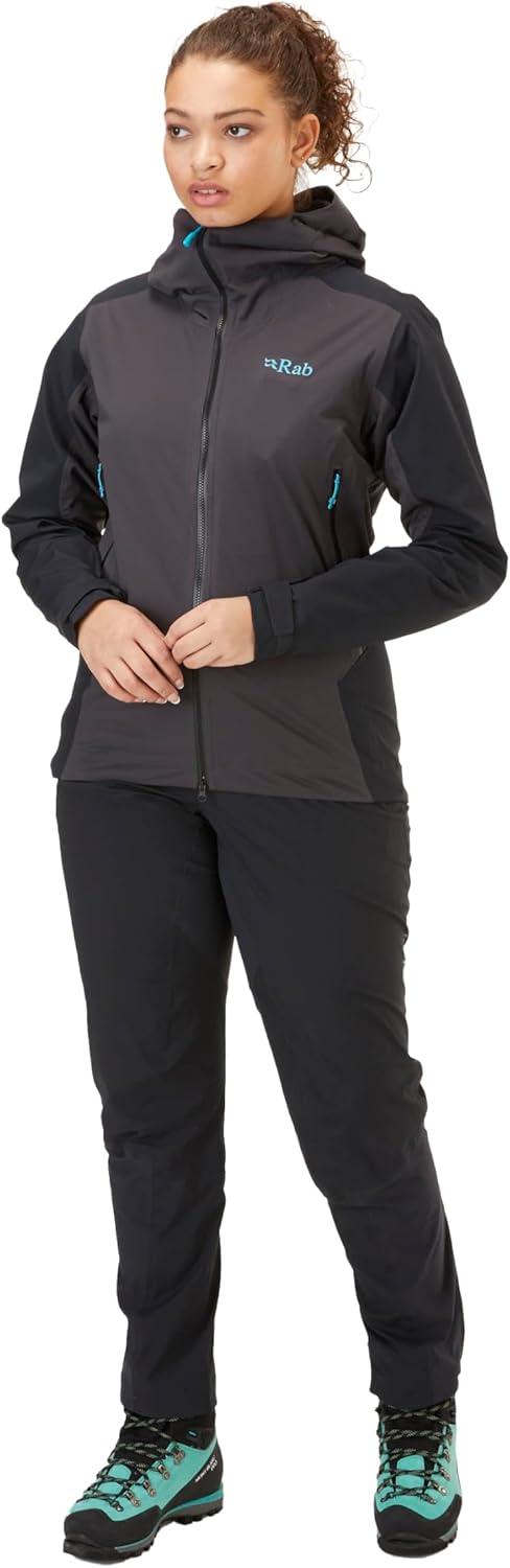 imageRab Womens Kinetic Alpine 20 Jacket Waterproof Breathable Coat for Climbing amp MountaineeringAnthracite