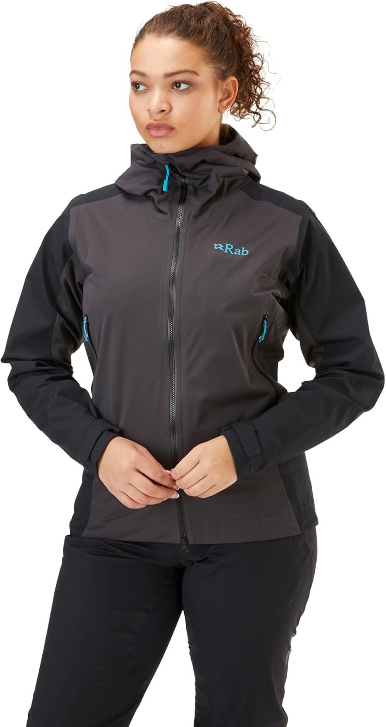 imageRab Womens Kinetic Alpine 20 Jacket Waterproof Breathable Coat for Climbing amp MountaineeringAnthracite