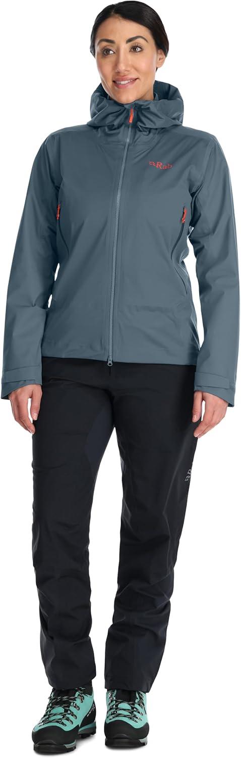 imageRab Womens Kinetic Alpine 20 Jacket Waterproof Breathable Coat for Climbing amp MountaineeringOrion Blue