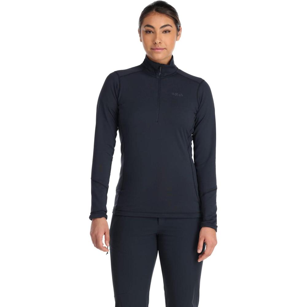 imageRab Womens Conduit PullOn HalfZip Fleece Baselayer for Climbing amp SkiingBeluga