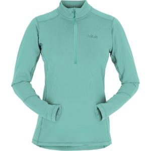 Rab Women’s Conduit Pull-On Half-Zip Fleece Baselayer for Climbing & Skiing(Glacier Blue)