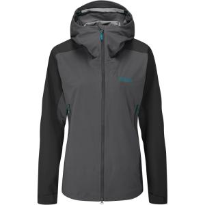 Rab Women’s Kinetic Alpine 2.0 Jacket – Waterproof Breathable Coat for Climbing & Mountaineering.(Anthracite)