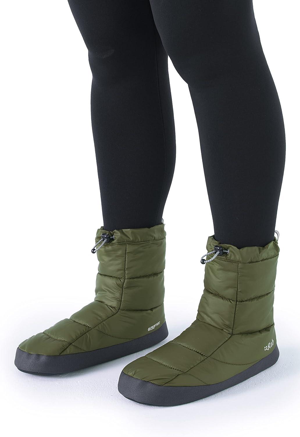 imageRab Cirrus Hut Boots Primaloft Insulated Booties for Skiing amp MountaineeringChlorite Green