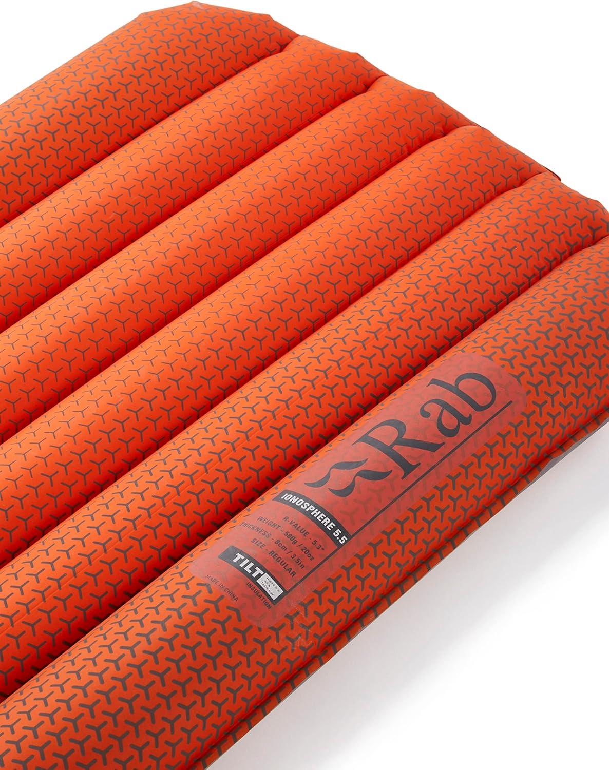 imageRab Ionosphere 55 Lightweight Insulated Sleeping Pad for Winter Camping amp Backpacking Firecracker LongRegular